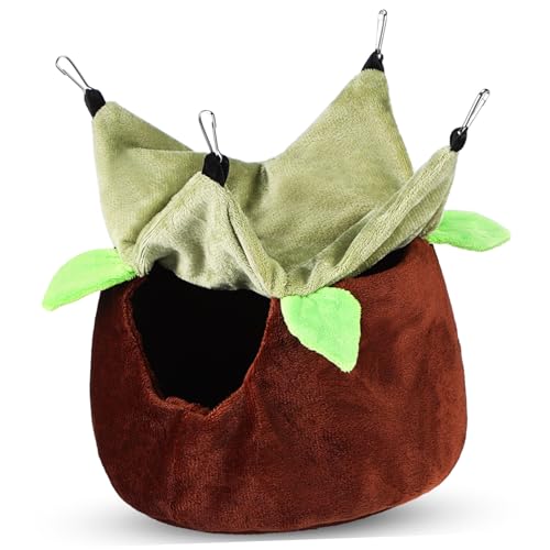 INOOMP Vogel Hängematte Papagei Nest Winterwarm Hängendes Vogelnest mit Doppel Lagen Bequemlichkeit und Großzügigem Raum Windgeschützt für Wellensittiche und Freisitz Papageien INOOMP Vogel Hängematte Papagei Nest Winterwarm Hängendes Vogelnest mit Doppel Lagen Bequemlichkeit und Großzügigem Raum Windgeschützt für Wellensittiche und Freisitz Papageien von INOOMP