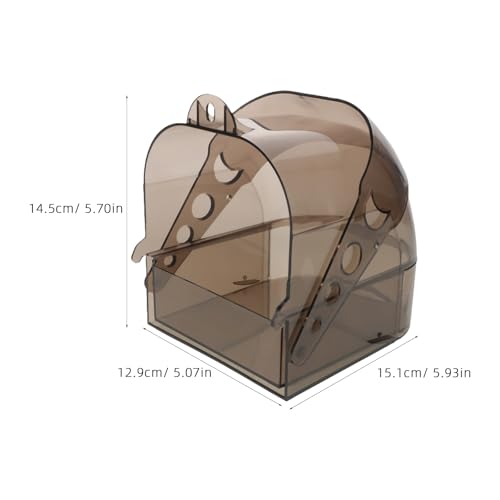 INOOMP Vogelbad für Käfig – transparente Kunststoff-Duschwanne für Papageienkäfige mit Schublade – Duschbecken für Haustiere, hängende Badewanne für Nymphensittiche, Sittiche INOOMP Vogelbad für Käfig – transparente Kunststoff-Duschwanne für Papageienkäfige mit Schublade – Duschbecken für Haustiere, hängende Badewanne für Nymphensittiche, Sittiche von INOOMP