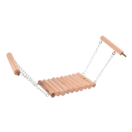 INOOMP Vogelspielzeug Hängeschaukel aus Naturholz für Papageien Wellensittiche Kletterleiter Sitzstange Robust Einfach zu Befestigen für Käfig und Garten Geeignet INOOMP Vogelspielzeug Hängeschaukel aus Naturholz für Papageien Wellensittiche Kletterleiter Sitzstange Robust Einfach zu Befestigen für Käfig und Garten Geeignet von INOOMP