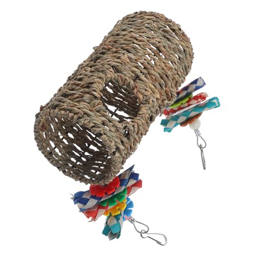 INOOMP Vogelspielzeug Käfig Hängematte aus Strapazierfähigem Stroh Papageien Schaukel für Wellensittiche und Sittiche Langlebiges Kauspielzeug und Dekorative Vogelschaukel für Zuhause INOOMP Vogelspielzeug Käfig Hängematte aus Strapazierfähigem Stroh Papageien Schaukel für Wellensittiche und Sittiche Langlebiges Kauspielzeug und Dekorative Vogelschaukel für Zuhause von INOOMP