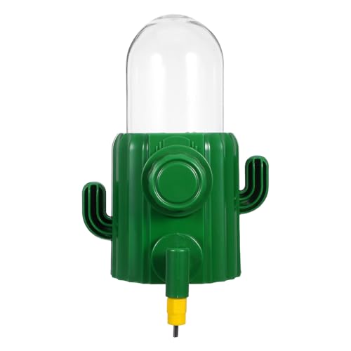 INOOMP Vogelwasserspender – Automatischer Papageien-Wasserspender im Kaktus-Design – 250 ml, funktionales Vogelkäfig-Zubehör zur Vermeidung von Verschütten für Sittiche und Tauben von INOOMP