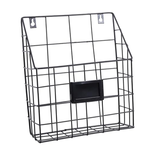 INOOMP Wandhängender Zeitschriftenhalter aus Metall Multifunktionaler Organizer für Wand Design zur Platzsparenden Aufbewahrung von und Dokumenten INOOMP Wandhängender Zeitschriftenhalter aus Metall Multifunktionaler Organizer für Wand Design zur Platzsparenden Aufbewahrung von und Dokumenten von INOOMP