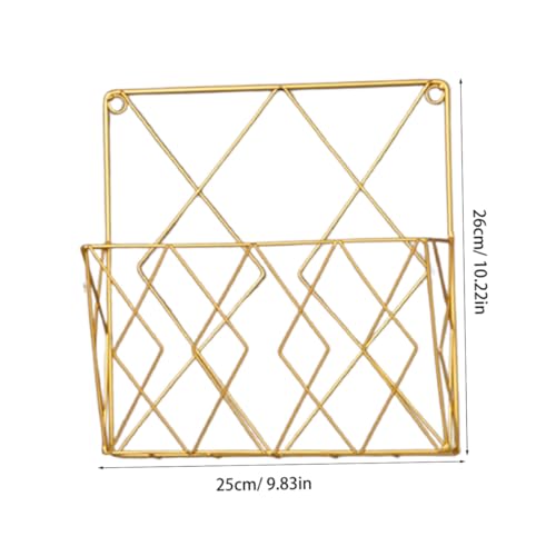INOOMP Wandmontiertes Bücherregal aus Eisen Goldfarbener Bücherhalter Dekorativer Zeitschriften organizer Rostbeständig Stabil für Wohnzimmer Büro und Ausstellungszwecke INOOMP Wandmontiertes Bücherregal aus Eisen Goldfarbener Bücherhalter Dekorativer Zeitschriften organizer Rostbeständig Stabil für Wohnzimmer Büro und Ausstellungszwecke von INOOMP