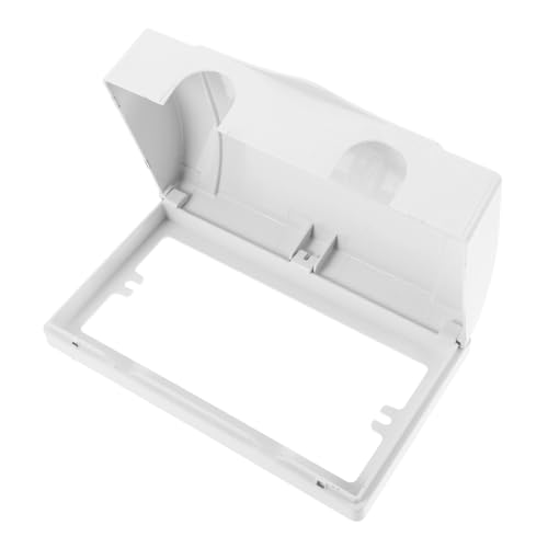INOOMP Wasserdichte Steckdosenabdeckung Modell Schutzgehäuse Transparent Spritzwassergeschützt für Badezimmer und Außenbereich Langlebig und Einfach zu Montieren von INOOMP