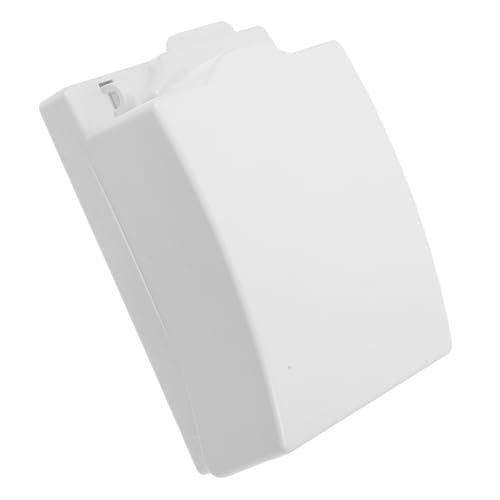 INOOMP Wasserdichte Steckdosenabdeckung für Außen und Badezimmer Wetterfeste Selbstklebende Schutzbox aus Transparentem Kunststoff Schutzabdeckung Steckdosen für Feuchte Räume von INOOMP