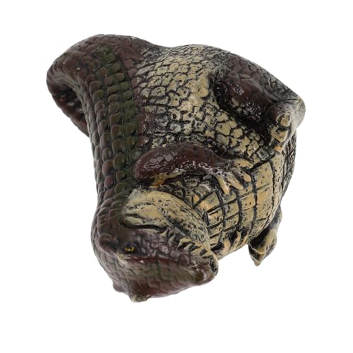 INOOMP Wasserdichter Alligator Schlüsselversteck Garten Skulptur Realistischer Tier-Safe Diskreter Outdoor Schlüsselhalter für Außenbereich Notfall-zugang Wetterfeste Versteckte von INOOMP