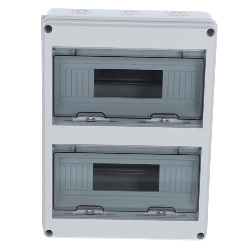 INOOMP Wetterfester Aufputz verteilerkasten mit Stromkreisen Staubdicht und Robuste Außen elektrobox für Haushaltsstromverteilung Langlebig und Installieren von INOOMP