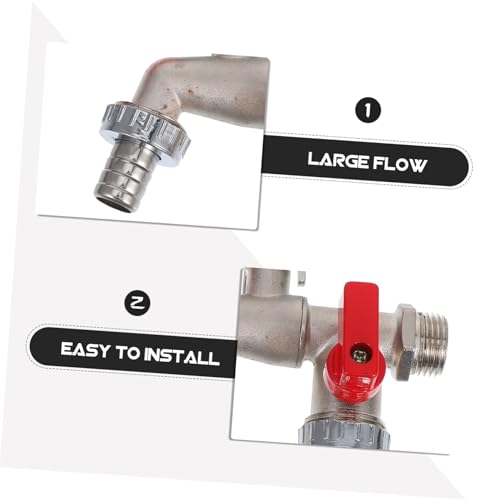 INOOMP Zinklegierung Wasserhahn Doppelventil Doppelhahn mit Rutschfestem Griff für Garten und Waschmaschine Kompatibel Robust und Langlebig Ergonomisches Design Außenbereich Geeignet INOOMP Zinklegierung Wasserhahn Doppelventil Doppelhahn mit Rutschfestem Griff für Garten und Waschmaschine Kompatibel Robust und Langlebig Ergonomisches Design Außenbereich Geeignet von INOOMP