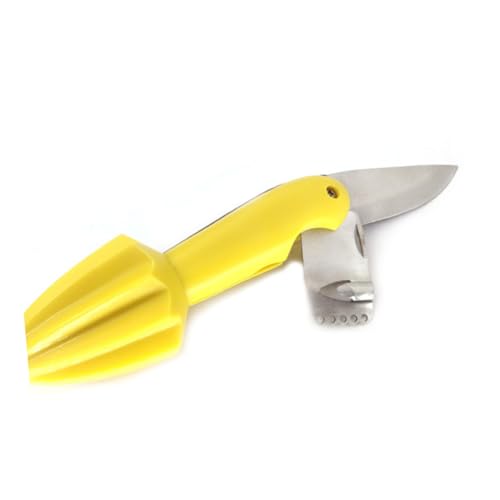 INOOMP Zitronenpresse mit Zitronenbohrer und Fruchtmesser Manuelle Tragbare Zitruspresse aus Leichtem Material Effizienter Saftausbeute Einfach zu Reinigen für Zitronen und Andere von INOOMP