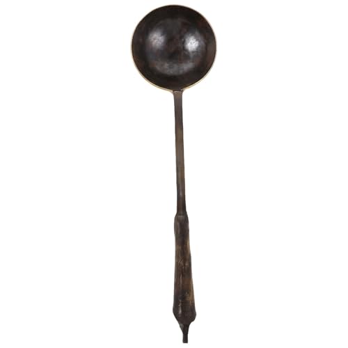 INOOMP Zuckermallöffel mit langem Griff – Kupferlöffel für Dessert, traditionelle chinesische Kunst, dekoratives Servieren, Kupfer-Küchenutensil von INOOMP