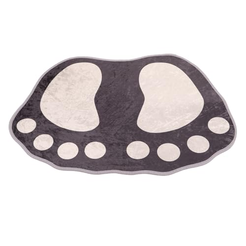 INOOMP rutschfeste Badematte mit Extra Saugfähiger Oberfläche Weicher Badezimmerteppich für Dusche und Bad Wasserabsorbierender Bodenschutz Dekoratives Sicheres Badvorleger von INOOMP