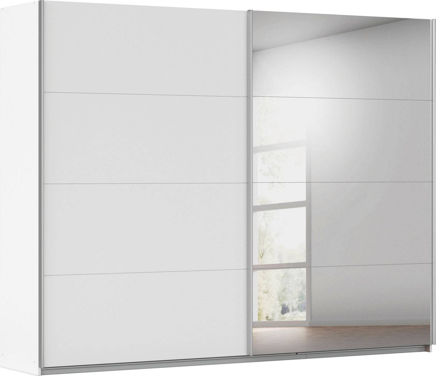 INOSIGN BY RAUCH Schwebetürenschrank Kleiderschrank Schrank Garderobe Schlafzimmerschrank THANOS (in 3 verschiedenen Ausstattungen BASIC/CLASSIC/PREMIUM) Optional mit Spiegel, Metall-Griffleisten alufarben MADE IN GERMANY von INOSIGN BY RAUCH