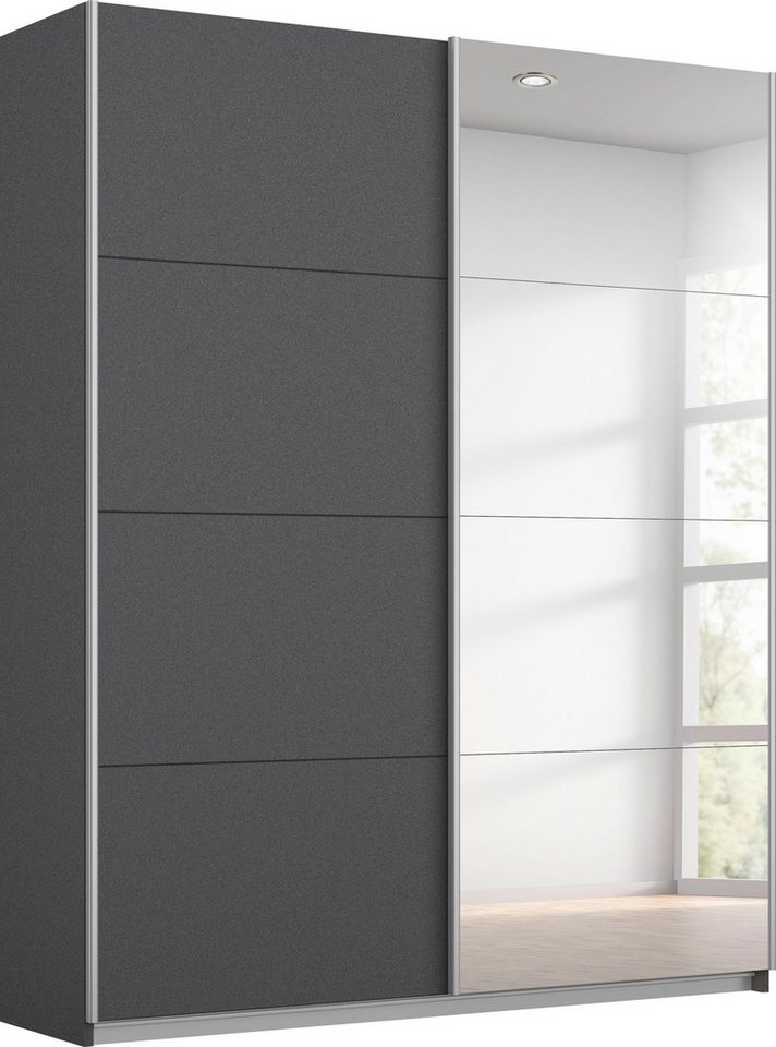INOSIGN BY RAUCH Schwebetürenschrank Kleiderschrank Schrank Garderobe Schlafzimmerschrank THANOS (in 3 verschiedenen Ausstattungen BASIC/CLASSIC/PREMIUM) Optional mit Spiegel, Metall-Griffleisten alufarben MADE IN GERMANY von INOSIGN BY RAUCH