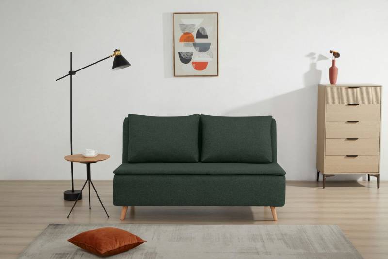 INOSIGN 2-Sitzer AINSLEY 140 cm, Schlafsofa, Verstellbare Rückenlehne und Sofa mit Bettfunktion von INOSIGN