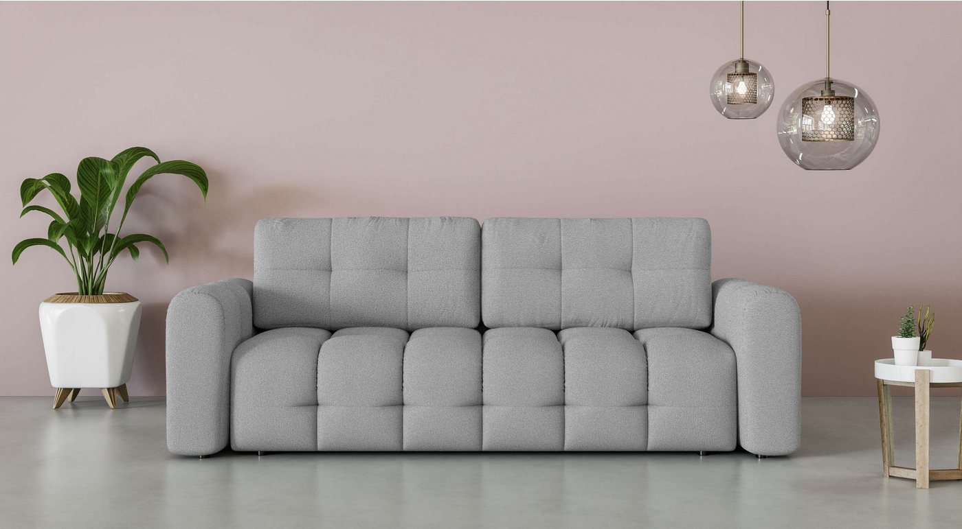 INOSIGN 3-Sitzer Manilla, wahlweise mit Bettfunktion, B/T/H 265/117/91 cm, mit Wellenunterfederung, in verschiedenen Materialien und Farben INOSIGN 3-Sitzer Manilla, wahlweise mit Bettfunktion, B/T/H 265/117/91 cm, mit Wellenunterfederung, in verschiedenen Materialien und Farben von INOSIGN