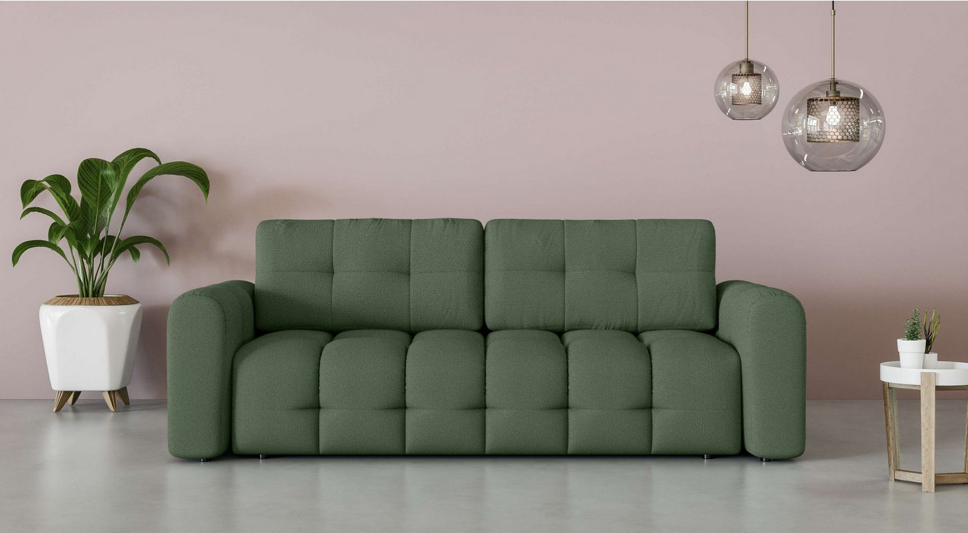 INOSIGN 3-Sitzer Manilla, wahlweise mit Bettfunktion, B/T/H 265/117/91 cm, mit Wellenunterfederung, in verschiedenen Materialien und Farben INOSIGN 3-Sitzer Manilla, wahlweise mit Bettfunktion, B/T/H 265/117/91 cm, mit Wellenunterfederung, in verschiedenen Materialien und Farben von INOSIGN