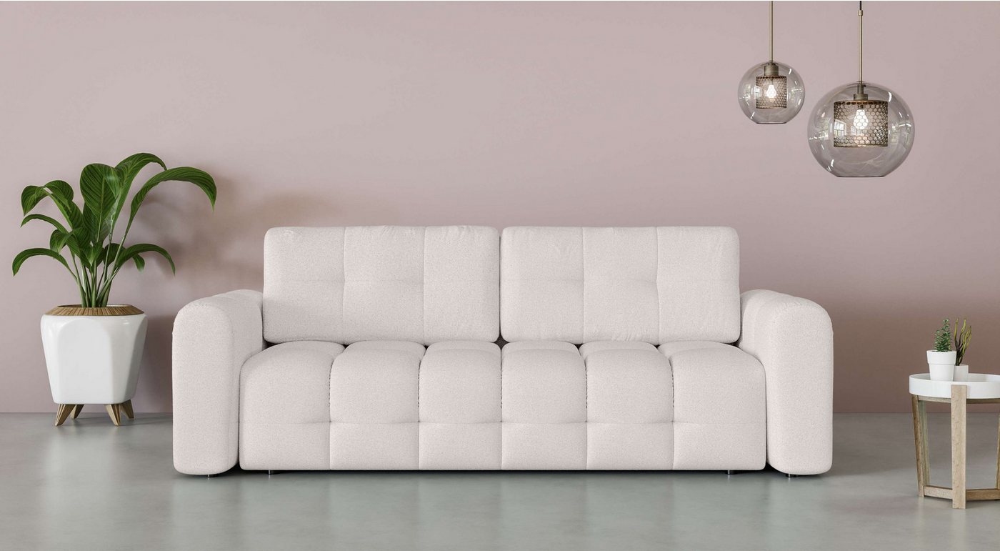 INOSIGN 3-Sitzer Manilla, wahlweise mit Bettfunktion, B/T/H 265/117/91 cm, mit Wellenunterfederung, in verschiedenen Materialien und Farben INOSIGN 3-Sitzer Manilla, wahlweise mit Bettfunktion, B/T/H 265/117/91 cm, mit Wellenunterfederung, in verschiedenen Materialien und Farben von INOSIGN