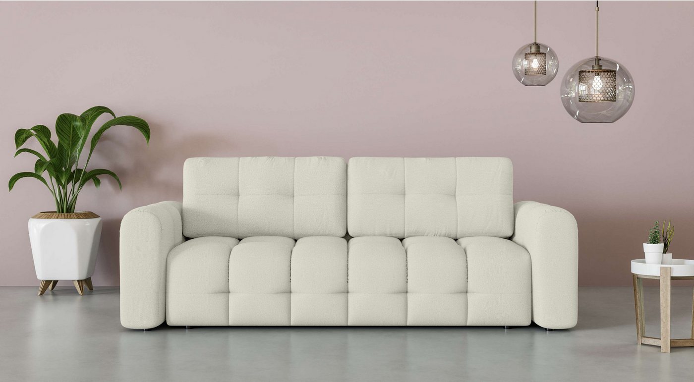 INOSIGN 3-Sitzer Manilla, wahlweise mit Bettfunktion, B/T/H 265/117/91 cm, mit Wellenunterfederung, in verschiedenen Materialien und Farben INOSIGN 3-Sitzer Manilla, wahlweise mit Bettfunktion, B/T/H 265/117/91 cm, mit Wellenunterfederung, in verschiedenen Materialien und Farben von INOSIGN