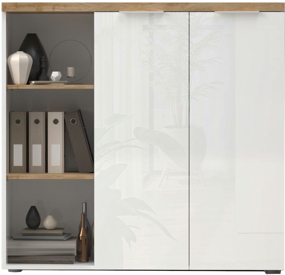 INOSIGN Aktenschrank Easy H 115 cm, Büroschrank, Mehrzweckschrank mit 2 Türen Metallgriffe, Top 38 mm stark INOSIGN Aktenschrank Easy H 115 cm, Büroschrank, Mehrzweckschrank mit 2 Türen Metallgriffe, Top 38 mm stark von INOSIGN
