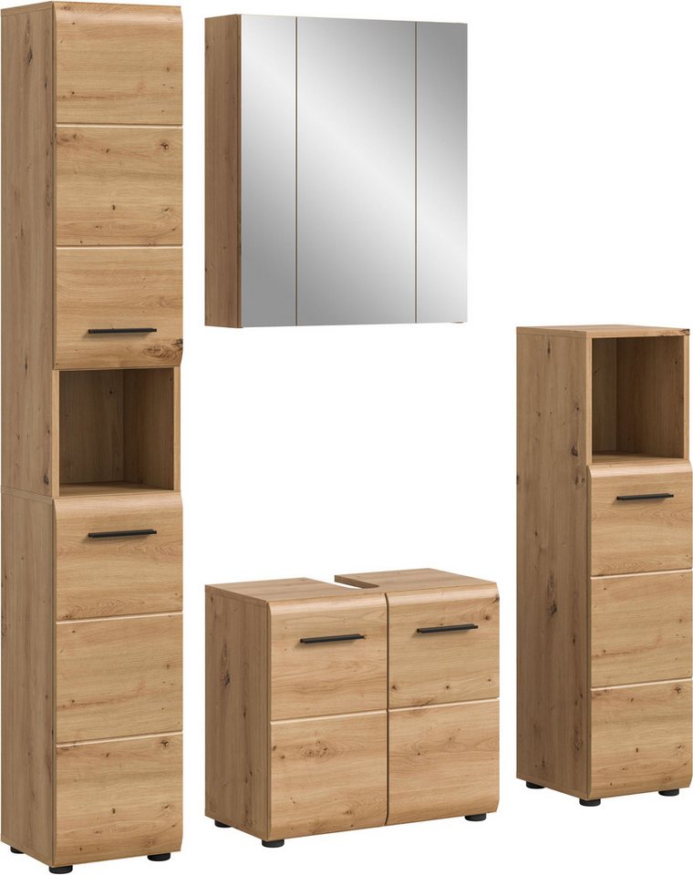 INOSIGN Badezimmer-Set, (Set, 4-St), Florenz, Badkombination 4-tlg. Artisan Oak, Hochschrank von INOSIGN
