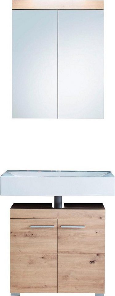 INOSIGN Badmöbel-Set Avena, (Set, 2-St), Badezimmermöbel - Waschbeckenunterschrank und Spiegelschrank von INOSIGN
