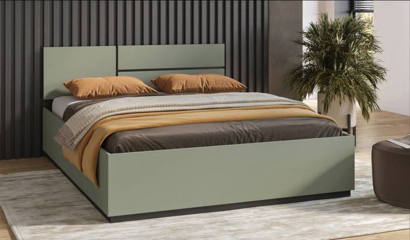 Home affaire Bettgestell Cross, moderner Bettrahmen, Doppelbett in zwei Grössen, stabiles Bettgestell von Home affaire