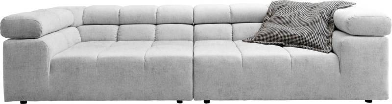 INOSIGN Big-Sofa Ancona B/T/H: 290/110/70 cm, auffällige Steppung, inkl. 2 Zierkissen und verstellbaren Kopfstützen von INOSIGN