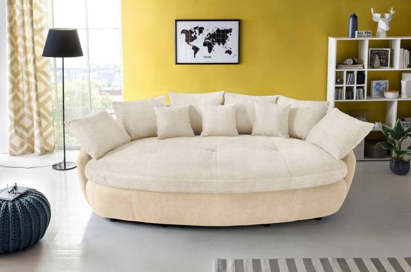 INOSIGN Big-Sofa Aruba, gemütliches Megasofa in XXL in organischer Form mit vielen Kissen von INOSIGN