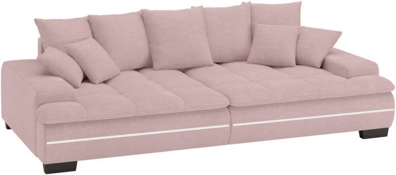 Mr. Couch Big-Sofa Haiti II RGB-LED, RGB-LED Beleuchtung, mit Handwerklich gearbeiteter Komfort-Steppung von Mr. Couch