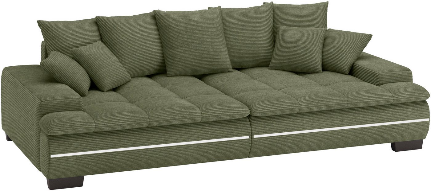 Mr. Couch Big-Sofa Haiti II RGB-LED, RGB-LED Beleuchtung, mit Handwerklich gearbeiteter Komfort-Steppung von Mr. Couch