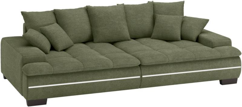 Mr. Couch Big-Sofa Haiti II RGB-LED, RGB-LED Beleuchtung, mit Handwerklich gearbeiteter Komfort-Steppung von Mr. Couch