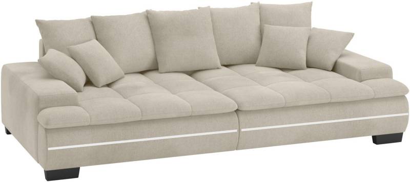 Mr. Couch Big-Sofa Haiti II RGB-LED, RGB-LED Beleuchtung, mit Handwerklich gearbeiteter Komfort-Steppung von Mr. Couch