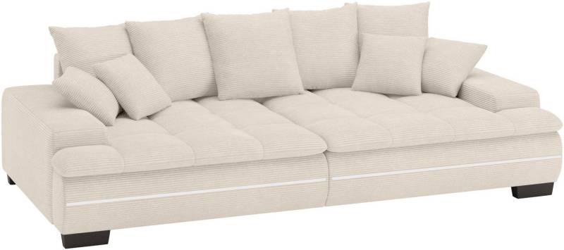 Mr. Couch Big-Sofa Haiti II RGB-LED, RGB-LED Beleuchtung, mit Handwerklich gearbeiteter Komfort-Steppung von Mr. Couch