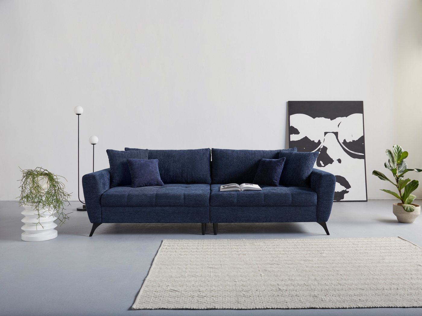 INOSIGN Big-Sofa Lörby, auch mit Aqua clean-Bezug, feine Steppung im Sitzbereich, lose Kissen von INOSIGN