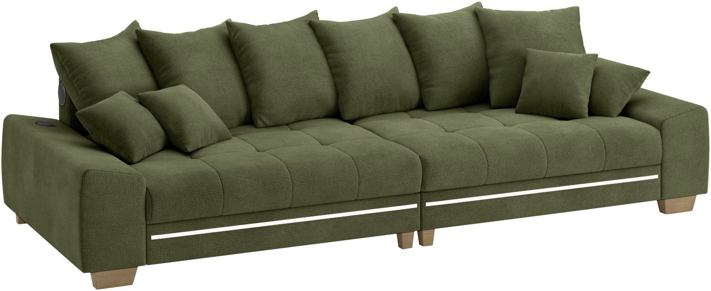 Mr. Couch Big-Sofa Nikita II, RGB-LED, Bluetooth-Soundsystem, wahlweise mit Kaltschaum von Mr. Couch
