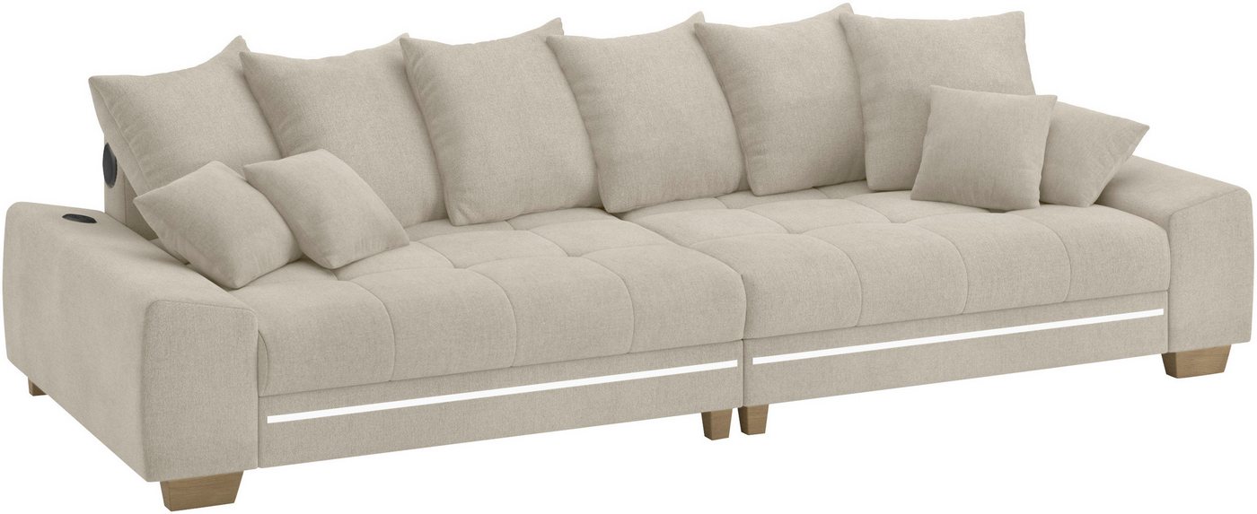 Mr. Couch Big-Sofa Nikita II, RGB-LED, Bluetooth-Soundsystem, wahlweise mit Kaltschaum von Mr. Couch