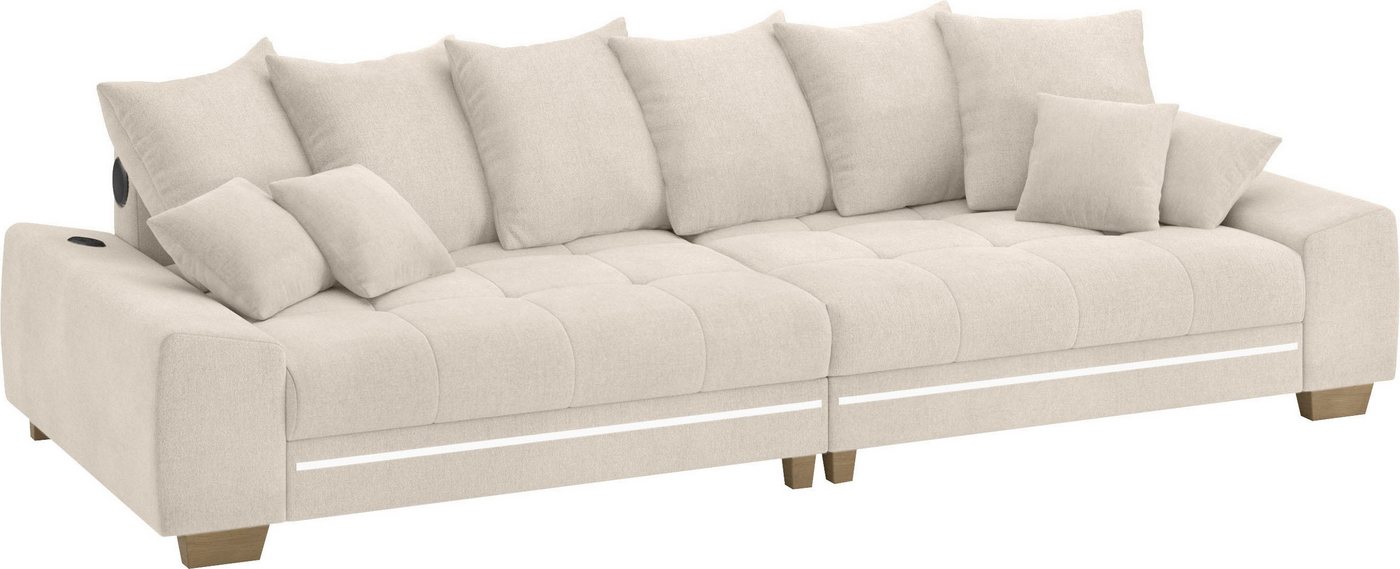 Mr. Couch Big-Sofa Nikita II, mit RGB-LED, Bluetooth-Soundsystem, Kaltschaum von Mr. Couch