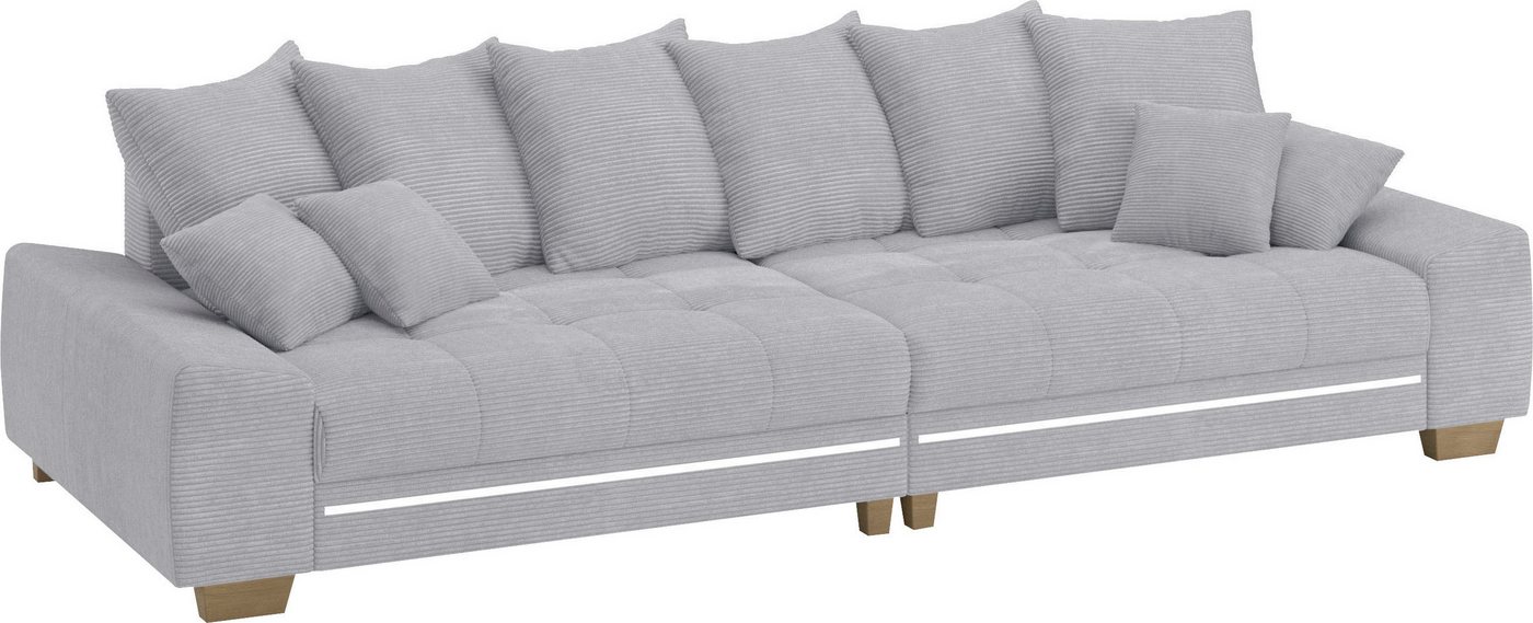 Mr. Couch Big-Sofa Nikita II, mit RGB-LED Beleuchtung, wahlweise mit Kaltschaum von Mr. Couch