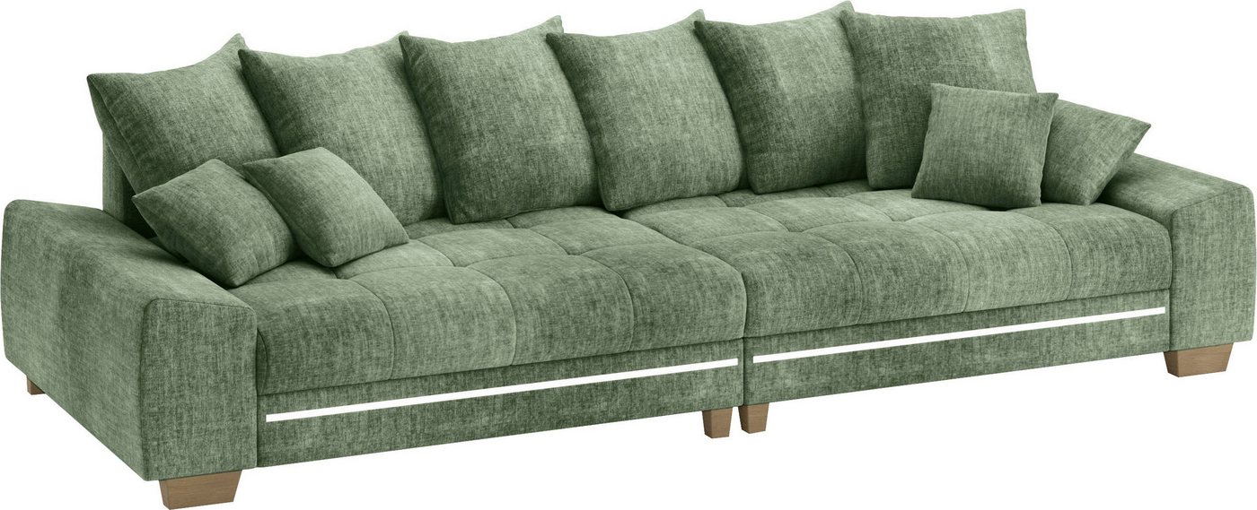 Mr. Couch Big-Sofa Nikita II, mit RGB-LED Beleuchtung, wahlweise mit Kaltschaum von Mr. Couch