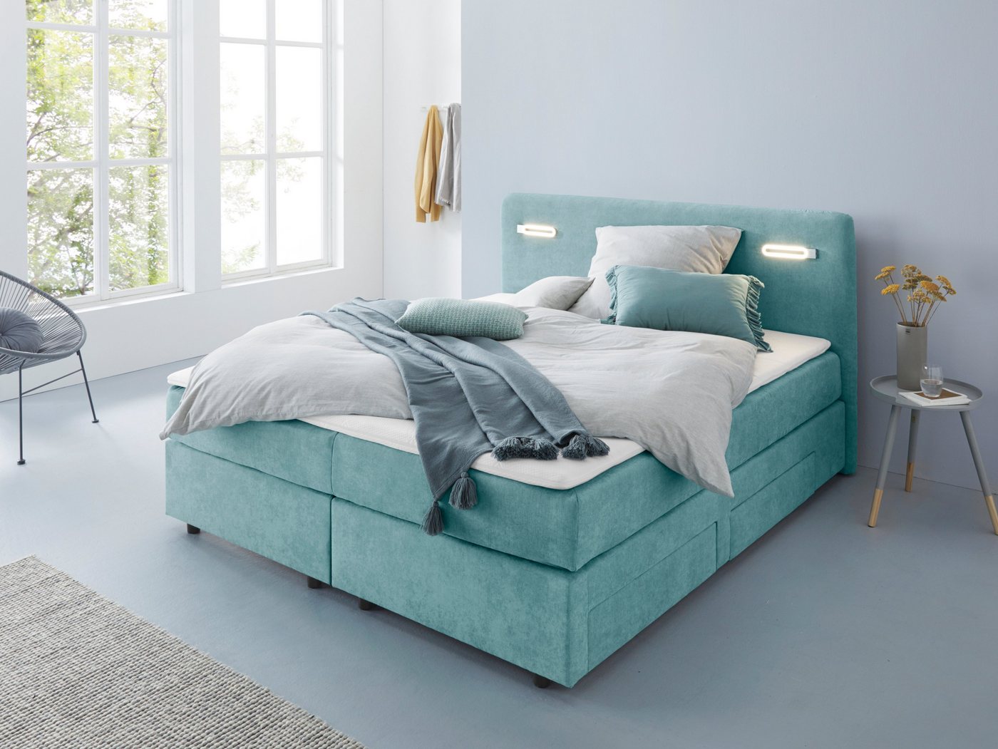 INOSIGN Boxbett Luan, Schubkästen, LED-Beleuchtung und Topper, in Breite 120 cm und 180 cm INOSIGN Boxbett Luan, Schubkästen, LED-Beleuchtung und Topper, in Breite 120 cm und 180 cm von INOSIGN