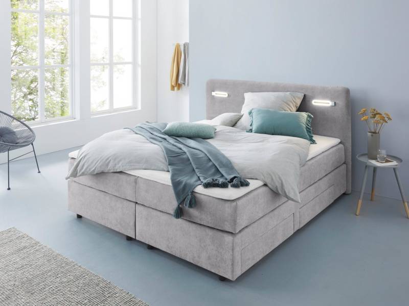 INOSIGN Boxbett Luan, Schubkästen, LED-Beleuchtung und Topper, in Breite 120 cm und 180 cm INOSIGN Boxbett Luan, Schubkästen, LED-Beleuchtung und Topper, in Breite 120 cm und 180 cm von INOSIGN