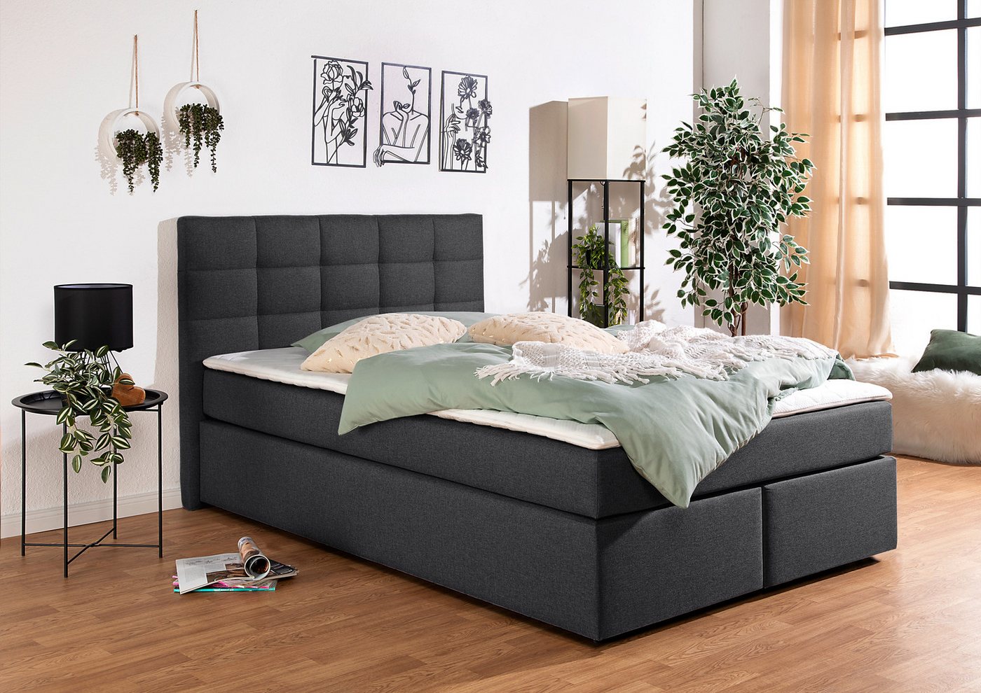 INOSIGN Boxbett Ovalo, wahlweise mit Bettkasten, in H2, H3 & H4 erhältilich von INOSIGN