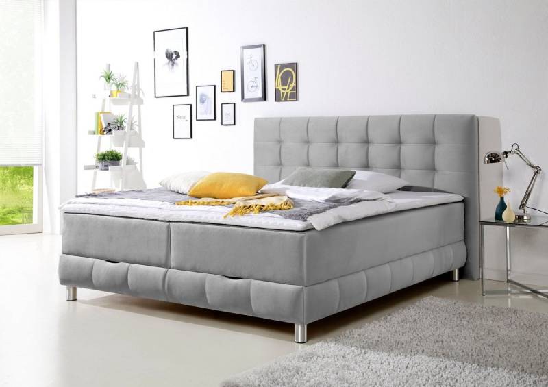 INOSIGN Boxbett Vaasa, inkl. Bettkasten & Topper, XXL-Ausführung, Überlänge 220 cm von INOSIGN