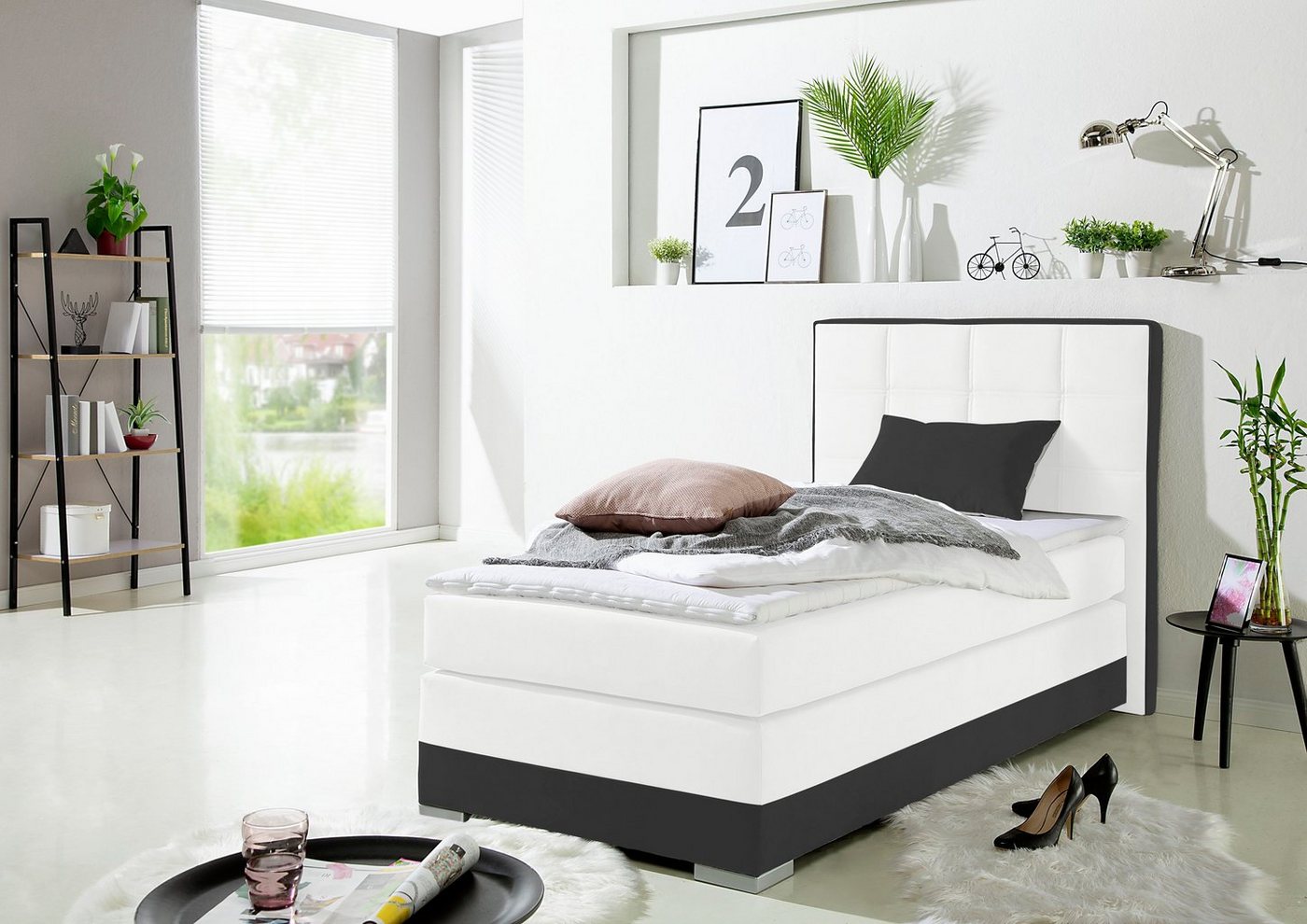 INOSIGN Boxspringbett, inklusive Topper und Wendekissen von INOSIGN