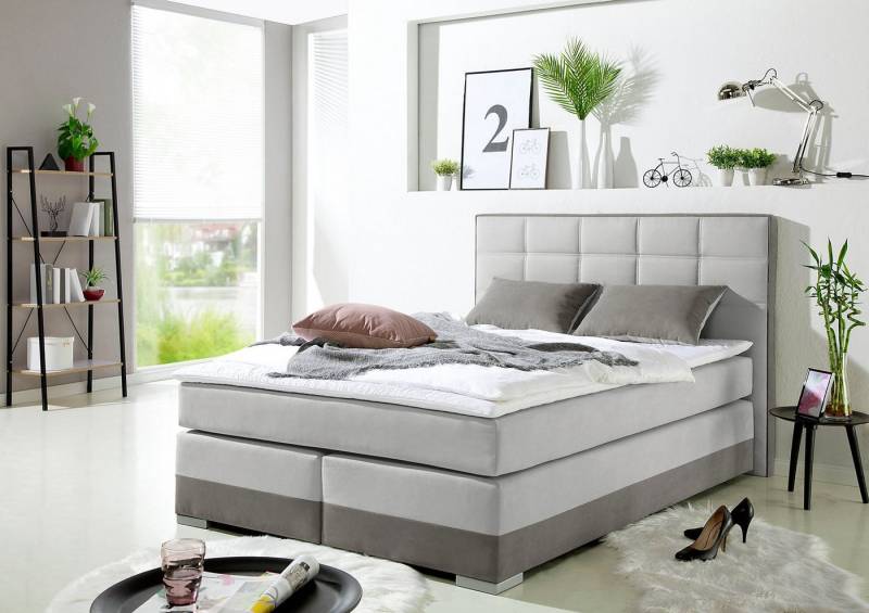 INOSIGN Boxspringbett, inklusive Topper und Wendekissen von INOSIGN