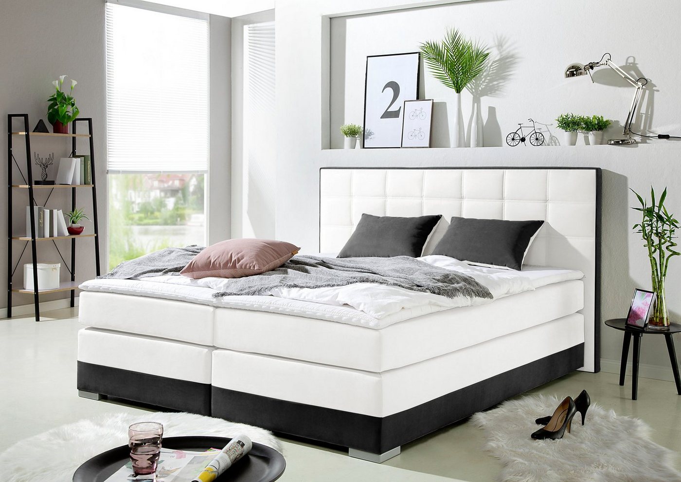 INOSIGN Boxspringbett, inklusive Topper und Wendekissen von INOSIGN