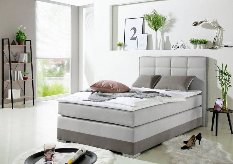 INOSIGN Boxspringbett, inklusive Topper und Wendekissen von INOSIGN