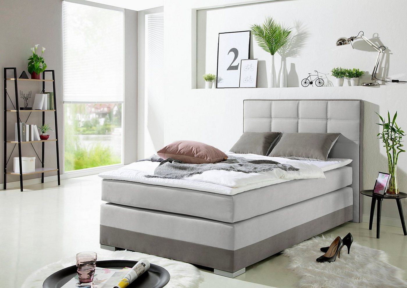 INOSIGN Boxspringbett, inklusive Topper und Wendekissen INOSIGN Boxspringbett, inklusive Topper und Wendekissen von INOSIGN