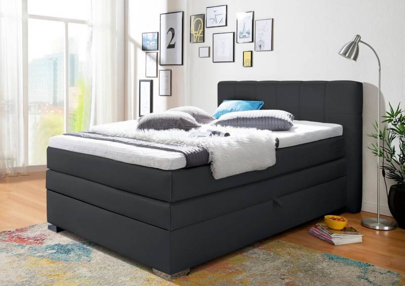 INOSIGN Boxspringbett Airdrie, inkl. Bettkasten und Topper von INOSIGN
