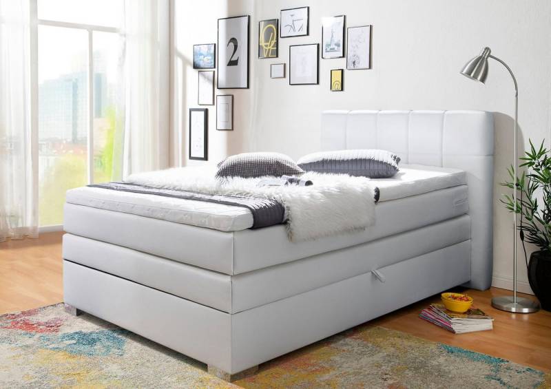 INOSIGN Boxspringbett Airdrie, inkl. Bettkasten und Topper von INOSIGN